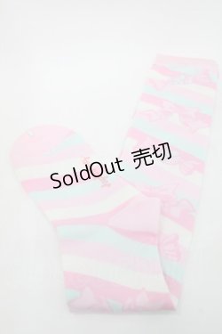 画像2: Angelic Pretty / キャンディボーダーオーバーニー  ピンクｘミント S-25-09-25-008-AP-AC-HR-ZS