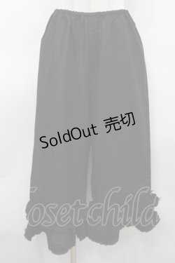 画像1: PINK HOUSE / フリル使いローンドロワーズ  黒 S-25-09-25-060-LO-PA-AS-ZS