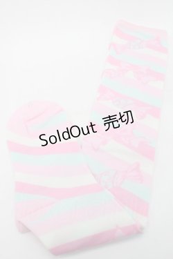 画像1: Angelic Pretty / キャンディボーダーオーバーニー  ピンクｘミント S-25-09-25-010-AP-AC-HR-ZS