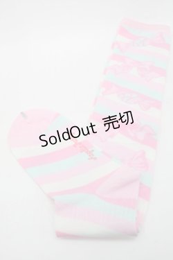 画像2: Angelic Pretty / キャンディボーダーオーバーニー  ピンクｘミント S-25-09-25-010-AP-AC-HR-ZS