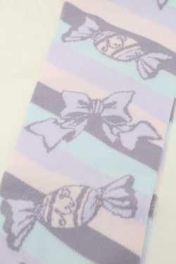 画像3: Angelic Pretty / キャンディボーダーオーバーニー  ラベンダーｘピンク S-25-09-25-011-AP-AC-HR-ZS