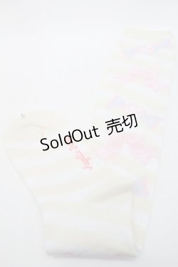 画像2: Angelic Pretty / キャンディボーダーオーバーニー  アイボリー S-25-09-25-012-AP-AC-HR-ZS