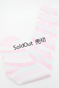 画像1: Angelic Pretty / キャンディボーダーオーバーニー  ピンクｘミント S-25-09-25-013-AP-AC-HR-ZS