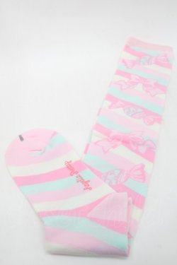 画像2: Angelic Pretty / キャンディボーダーオーバーニー  ピンクｘミント S-25-09-25-013-AP-AC-HR-ZS