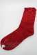 画像1: PINK HOUSE / Rambler Berry Lace柄ソックス  赤 S-25-09-25-015-LO-ZA-HR-ZS (1)