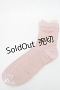 PINK HOUSE / ロゴ入り配色フリルソックス  ピンク S-25-09-25-020-LO-ZA-HR-ZS