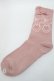 画像1: PINK HOUSE / Rambler Berry Lace柄ソックス  ピンク S-25-09-25-021-LO-ZA-HR-ZS (1)