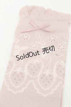 画像3: PINK HOUSE / Rambler Berry Lace柄ソックス  ピンク S-25-09-25-021-LO-ZA-HR-ZS