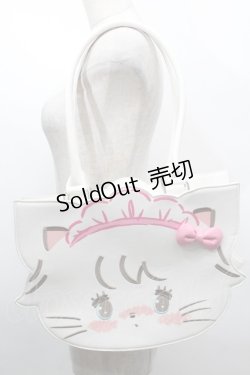 画像1: axes femme kawaii / ムースのおかおトートバッグ  白 S-25-09-25-025-AX-BG-AS-ZS