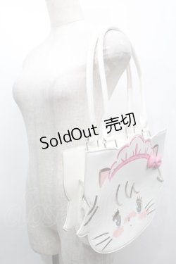 画像2: axes femme kawaii / ムースのおかおトートバッグ  白 S-25-09-25-025-AX-BG-AS-ZS