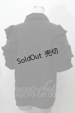 画像2: Rojita / キラキラビジューブラウス  黒 S-25-09-27-046-LO-TO-AS-ZS