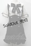 LIZ LISA / 千鳥ジャガードワンピース  黒 S-25-09-27-050-LO-OP-AS-ZS