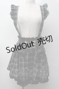 LIZ LISA / レースアップサスペンダー付スカパン  黒ｘ白 S-25-09-27-052-LO-PA-AS-ZS
