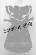 LIZ LISA / ラッフルリボンセットアップ  黒 S-25-09-27-054-LO-OP-AS-ZS