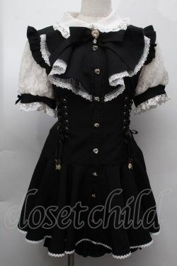 画像1: LIZ LISA / ラッフルリボンセットアップ  黒 S-25-09-27-054-LO-OP-AS-ZS