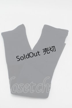 画像1: Innocent World / クロスとユリ紋章の透かしオーバーニー  紺 S-25-09-27-015-IW-ZA-HR-ZS