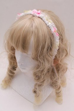 画像1: BABY,THE STARS SHINE BRIGHT / Cutie Whipped cream parfaitカチューシャ  ピンクｘイエロー S-25-09-27-019-BA-AC-HR-ZS
