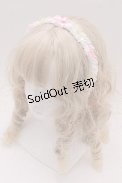 画像1: BABY,THE STARS SHINE BRIGHT / Cutie Whipped cream parfaitカチューシャ  ピンクｘイエロー S-25-09-27-019-BA-AC-HR-ZS