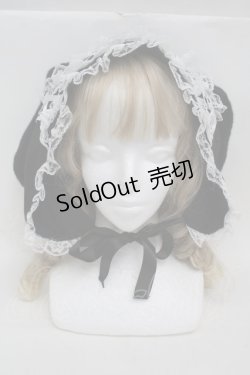 画像2: Jamie エーエヌケー / ヘッドドレスうさちゃんフード  黒 S-25-09-27-022-LO-AC-AS-ZS