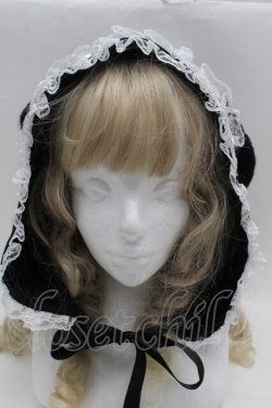 画像2: Jamie エーエヌケー / ヘッドドレスうさちゃんフード  黒 S-25-09-27-026-LO-AC-AS-ZS