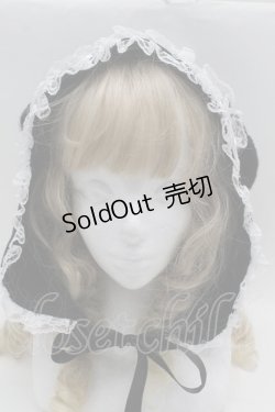 画像2: Jamie エーエヌケー / ヘッドドレスうさちゃんフード  黒 S-25-09-27-026-LO-AC-AS-ZS