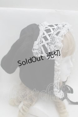 画像3: Jamie エーエヌケー / ヘッドドレスうさちゃんフード  黒 S-25-09-27-026-LO-AC-AS-ZS