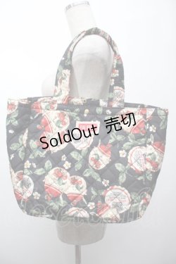 画像1: PINK HOUSE / ムック本付録　キルティングバッグ  黒 S-25-09-27-029-LO-BG-HR-ZS