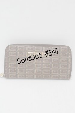 画像1: Q-pot. / チョコレートラウンドファスナーウォレット  ブラウン S-25-09-27-004-QP-ZA-AS-ZS