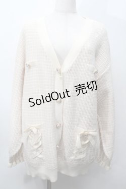 画像1: Rojita / ビジューボタンカーディガン  ベージュ S-25-09-27-036-LO-TO-AS-ZS