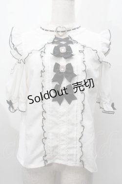 画像1: LIZ LISA / 3つリボンハートチョーカーブラウス  白 S-25-09-27-039-LO-BL-AS-ZS