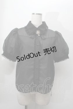 画像1: Rojita / シフォンレイヤードトップス  黒 S-25-09-27-044-LO-TO-AS-ZS