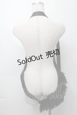 画像2: GRAMM / 切替レースホルターベスト  黒 S-25-09-29-039-HN-TO-HR-ZS