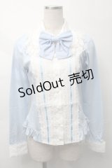 MAM MAXICIMAM / ラブリーカプリスローズシャトーカットソー  サックス S-25-09-29-044-LO-TO-HR-ZS