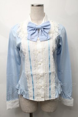 画像1: MAM MAXICIMAM / ラブリーカプリスローズシャトーカットソー  サックス S-25-09-29-044-LO-TO-HR-ZS