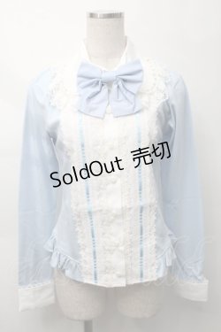 画像1: MAM MAXICIMAM / ラブリーカプリスローズシャトーカットソー  サックス S-25-09-29-044-LO-TO-HR-ZS