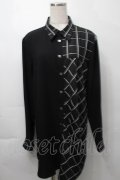 MiDiom / ロングシャツ  黒 S-25-09-29-046-PU-BL-HR-ZS