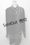 MiDiom / ロングシャツ  黒 S-25-09-29-046-PU-BL-HR-ZS