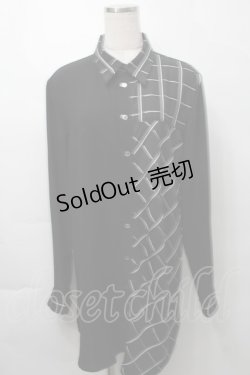 画像1: MiDiom / ロングシャツ  黒 S-25-09-29-046-PU-BL-HR-ZS