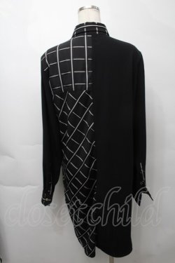 画像2: MiDiom / ロングシャツ  黒 S-25-09-29-046-PU-BL-HR-ZS