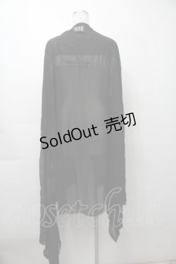 画像2: NAOTO SEVEN / ロングシアーカーディガン  黒 S-25-09-29-048-HN-TO-HR-ZS