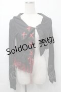 GRAMM / レースアップボレロ  黒ｘ赤 S-25-09-29-050-HN-TS-HR-ZS