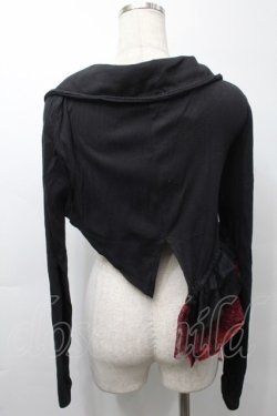 画像2: GRAMM / レースアップボレロ  黒ｘ赤 S-25-09-29-050-HN-TS-HR-ZS