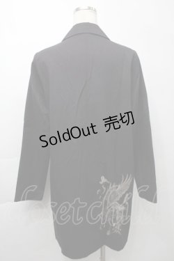 画像2: Sixh / プリントロングジャケット  黒 S-25-09-29-052-HN-JA-HR-ZS