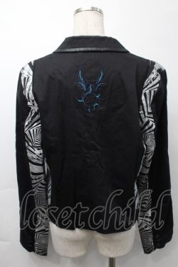 画像2: Sixh / プリント切替ジャケット  黒ｘ白 S-25-09-29-053-HN-JA-HR-ZS