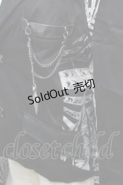 画像4: Sixh / プリント切替ジャケット  黒ｘ白 S-25-09-29-053-HN-JA-HR-ZS