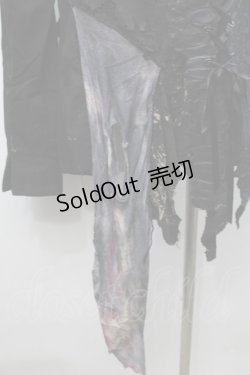 画像4: DARK RED  RUM / レース切替ダメージジャケット  黒 S-25-09-29-054-HN-JA-HR-ZS