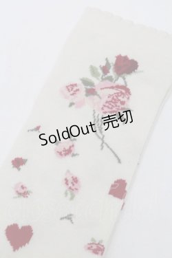 画像3: PINK HOUSE / ハートローズソックス  アイボリー S-25-09-29-007-LO-ZA-HR-ZS