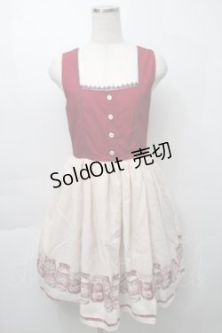 画像1: axes femme / アンティークパネル柄ワンピース  赤 S-25-09-29-060-AX-BL-HR-ZS