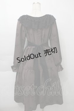 画像2: marcHenTica / ストライプワンピース  ブラウンｘ黒 S-25-09-29-062-LO-OP-AS-ZS