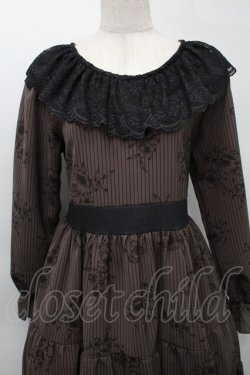 画像3: marcHenTica / ストライプワンピース  ブラウンｘ黒 S-25-09-29-062-LO-OP-AS-ZS
